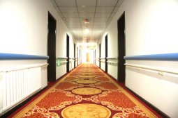 公寓走廊的地毯，防止老人摔伤
